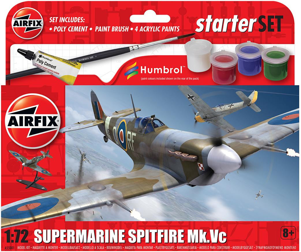 Airfix 1/72 Spitfire Mk.Vc Starter Set 55001